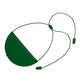 Dark Green polymer clay statement necklace on a white background 