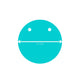 Image showing dimensions of Turquoise disc Polymer clay statement necklace with coordinating elastic cord
